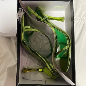 Elegant Green Strappy Heels